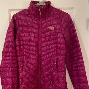 North Face Thermoball Jacket, Magenta/Orange